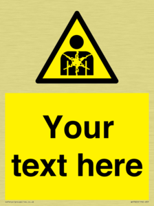 Custom Warning substance or mixture presenting a health hazard